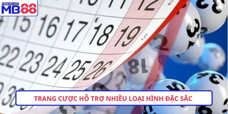 Trang cược hỗ trợ nhiều loại hình đặc sắc 